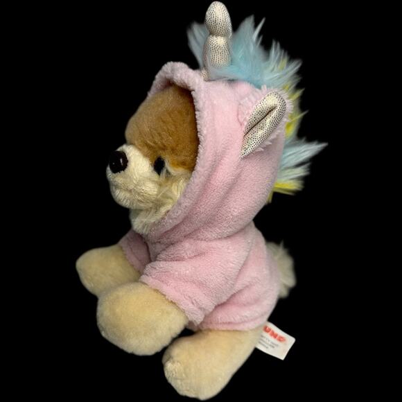 Gund Pomeranian Dog Itty Bitty Boo #44 Unicorn Costume Soft Plush Toy 5.5 Inches - Picture 1 of 9